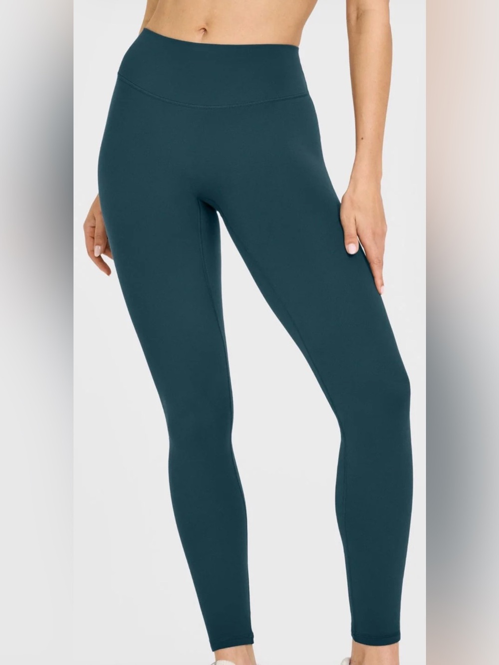 Oner Active SoftMotion™ High Waisted Leggings with White Logo, long, Oil Blue